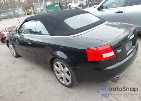2004 Audi S4 from USA, damaged, VIN WUARL48H64K900639